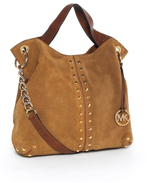 michael kors brown purse|michael kors brown suede purse.